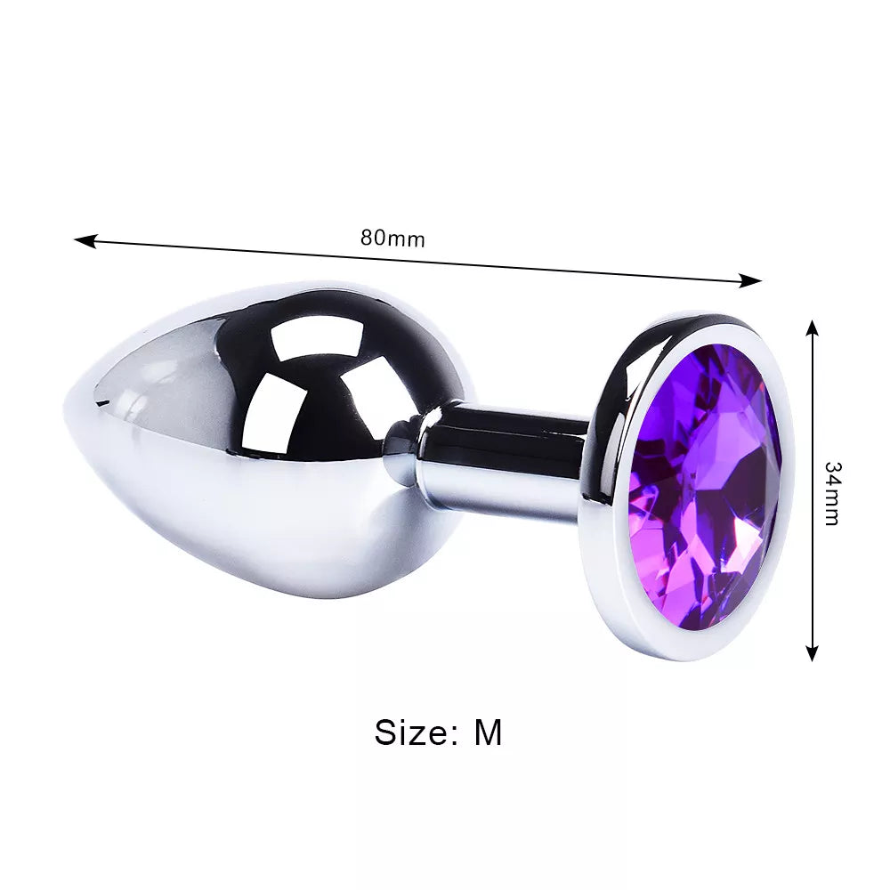 Round-Shaped Stainless Steel Anal Plugs