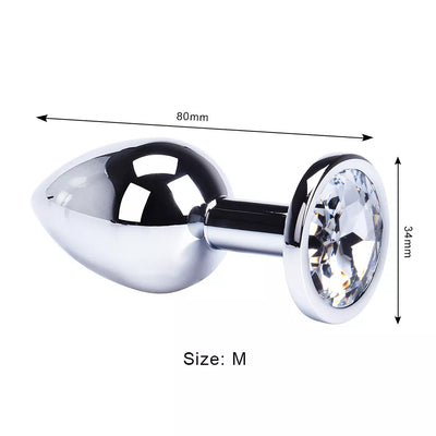 Round-Shaped Stainless Steel Anal Plugs