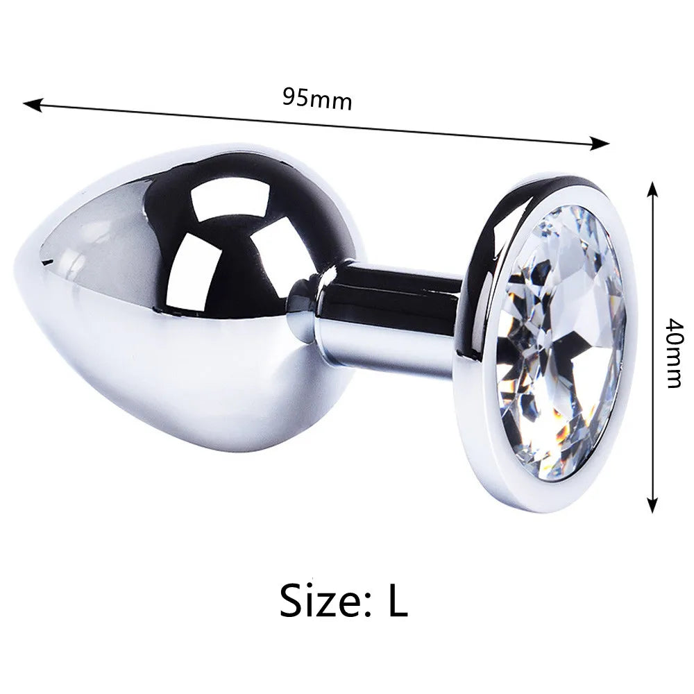 Round-Shaped Stainless Steel Anal Plugs