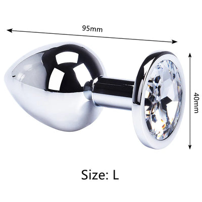 Round-Shaped Stainless Steel Anal Plugs