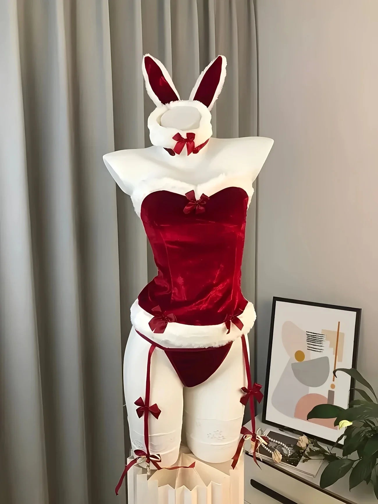 Christmas Holiday Lace Lingerie Set