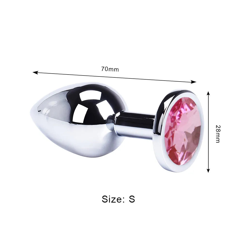 Round-Shaped Stainless Steel Anal Plugs