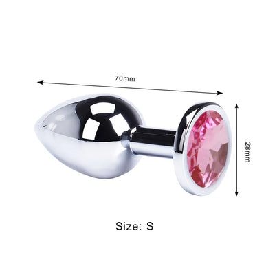 Round-Shaped Stainless Steel Anal Plugs