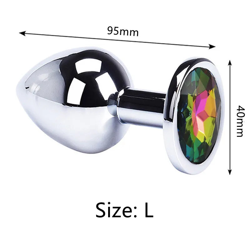 Round-Shaped Stainless Steel Anal Plugs