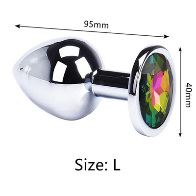 Round-Shaped Stainless Steel Anal Plugs