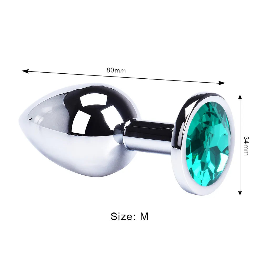 Round-Shaped Stainless Steel Anal Plugs