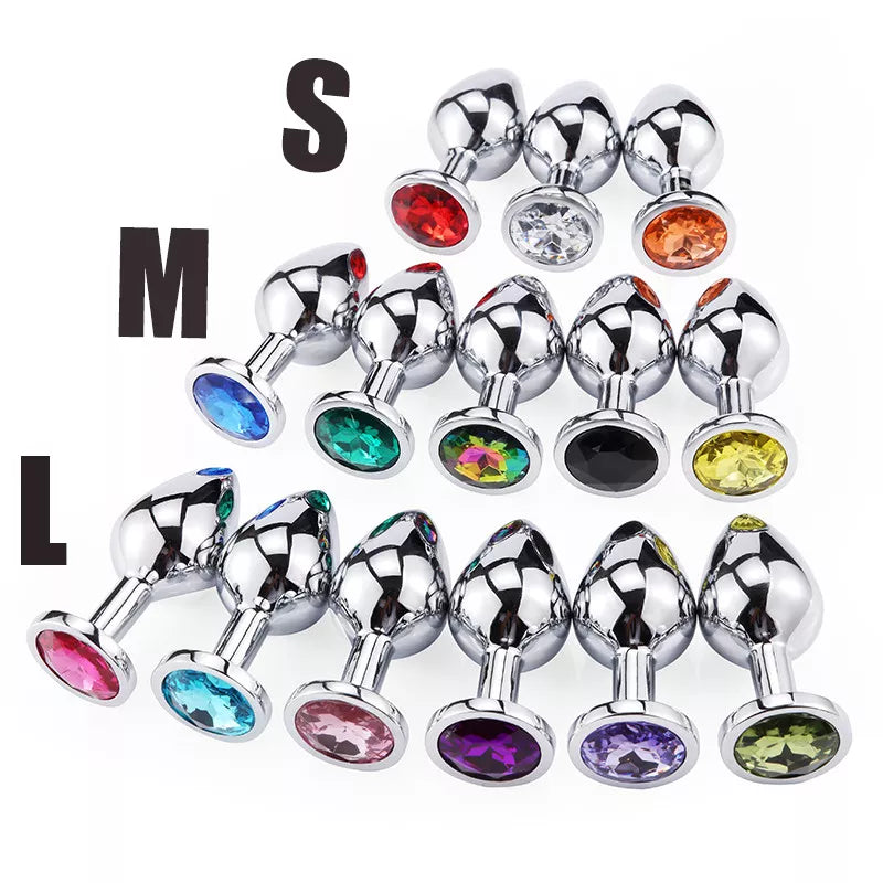 Round-Shaped Stainless Steel Anal Plugs
