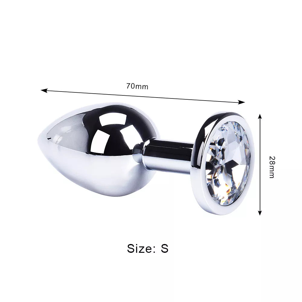 Round-Shaped Stainless Steel Anal Plugs