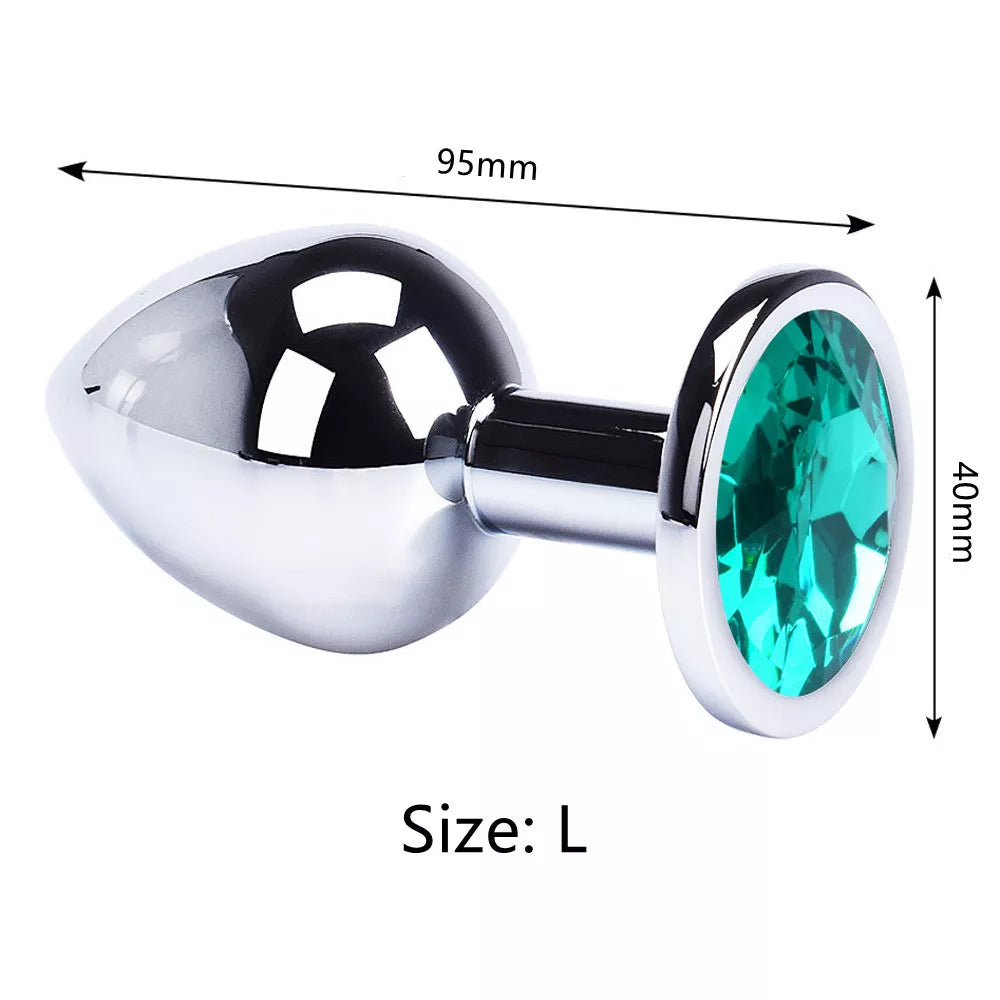 Round-Shaped Stainless Steel Anal Plugs