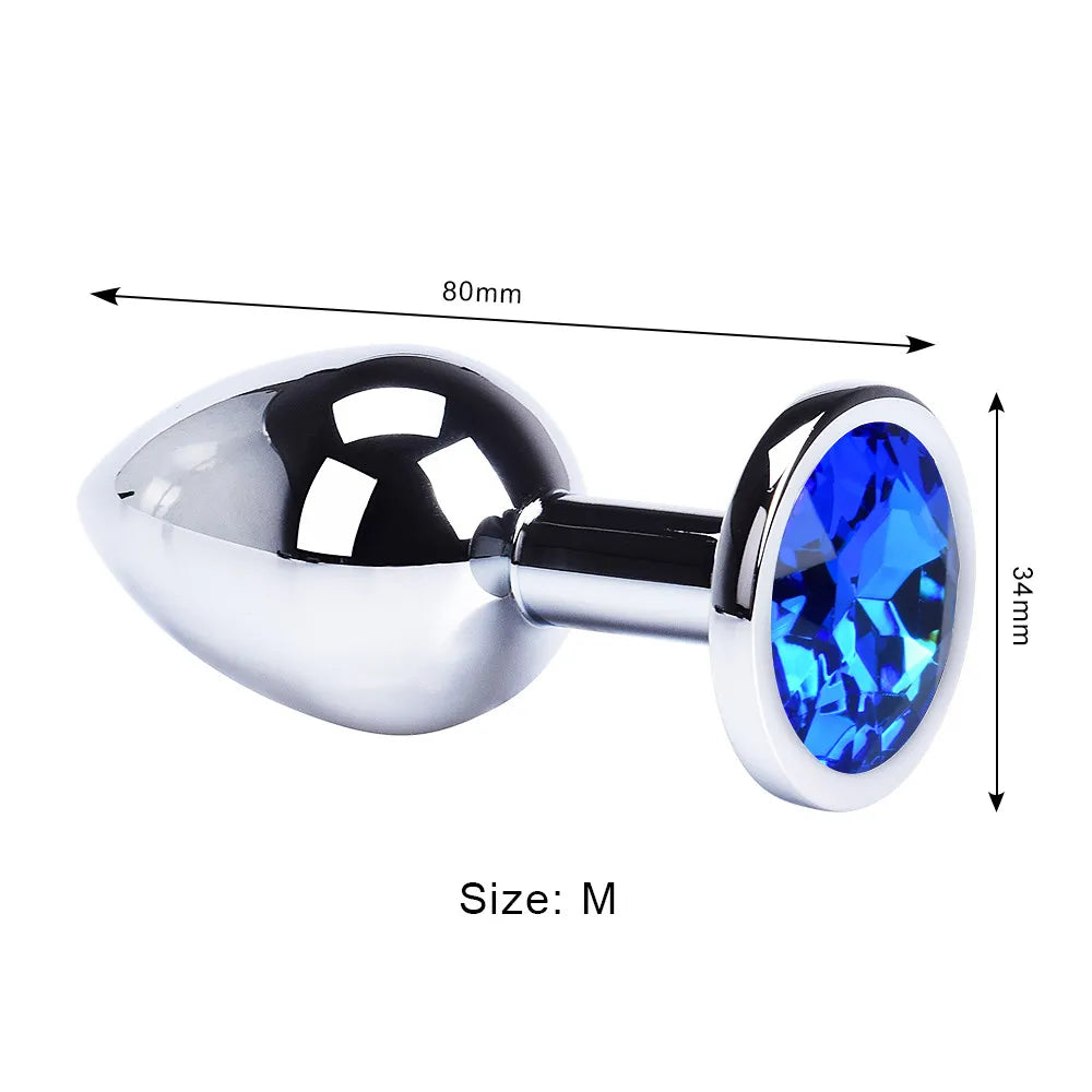 Round-Shaped Stainless Steel Anal Plugs