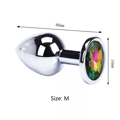 Round-Shaped Stainless Steel Anal Plugs