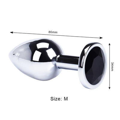 Round-Shaped Stainless Steel Anal Plugs
