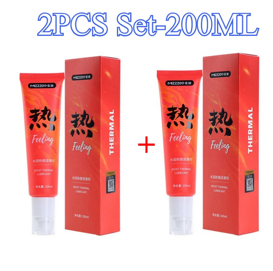 Lubrifiant à base d'eau 100 ml pour adultes, idéal pour la stimulation vaginale et anale avec sextoys. Hydratant et stimulant la sensation de froid/feu. Convient aux rapports anaux. 18+