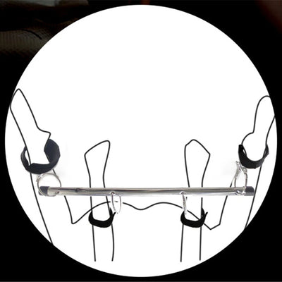 Adjustable BDSM Bondage Restraint Kit – Spreader Bar, Handcuffs & Ankle Cuffs Set for Couples