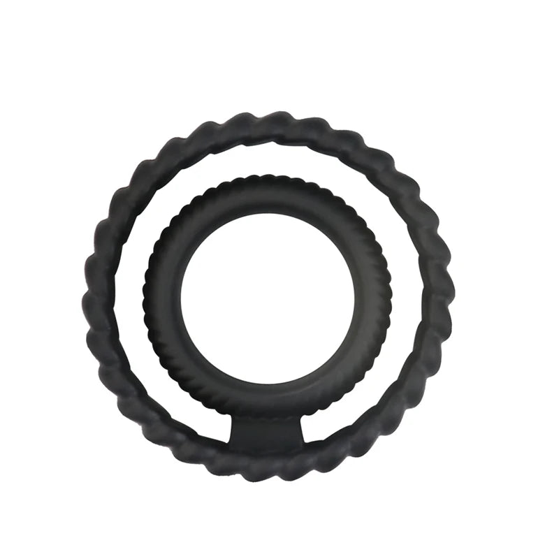 Ultimate Stamina Trio: Silicone Cock Rings Set