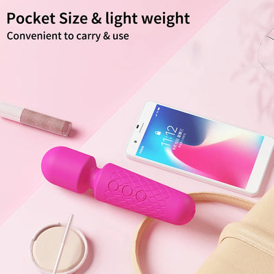 20-Speed Powerful AV Magic Wand – Clitoris & G-Spot Stimulator for Women