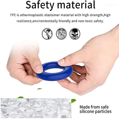 Ultimate Stamina Trio: Silicone Cock Rings Set