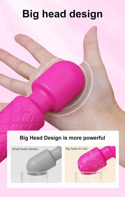 20-Speed Powerful AV Magic Wand – Clitoris & G-Spot Stimulator for Women