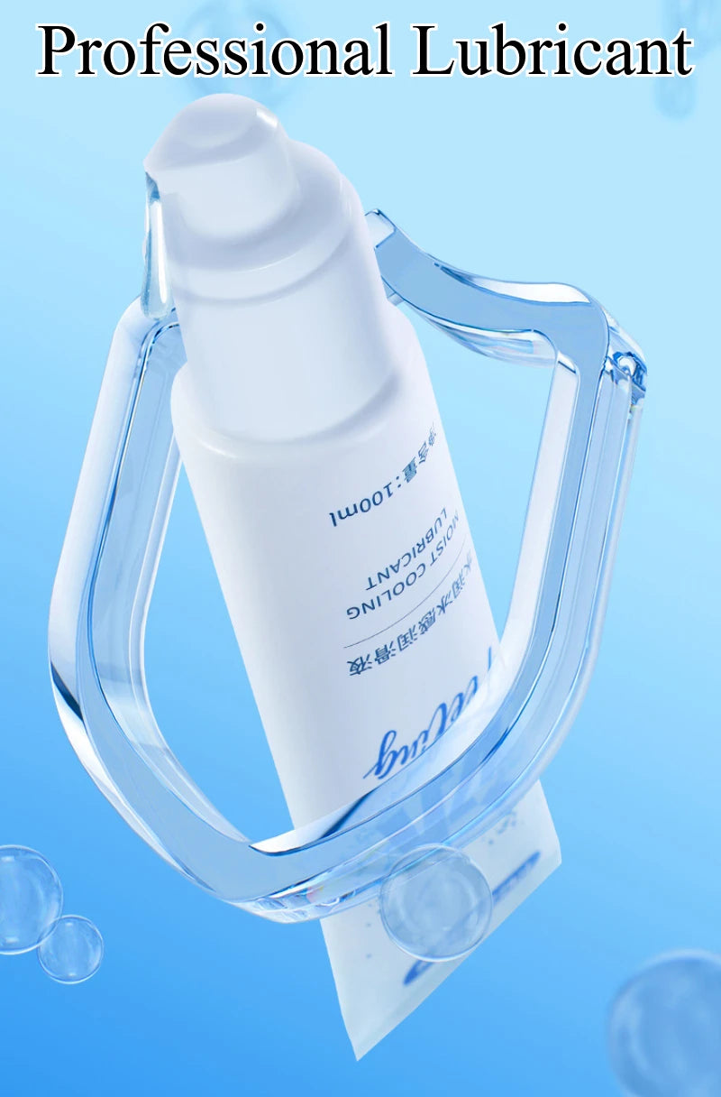 Lubrifiant à base d'eau 100 ml pour adultes, idéal pour la stimulation vaginale et anale avec sextoys. Hydratant et stimulant la sensation de froid/feu. Convient aux rapports anaux. 18+