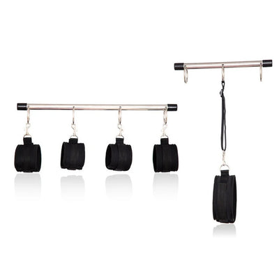 Adjustable BDSM Bondage Restraint Kit – Spreader Bar, Handcuffs & Ankle Cuffs Set for Couples
