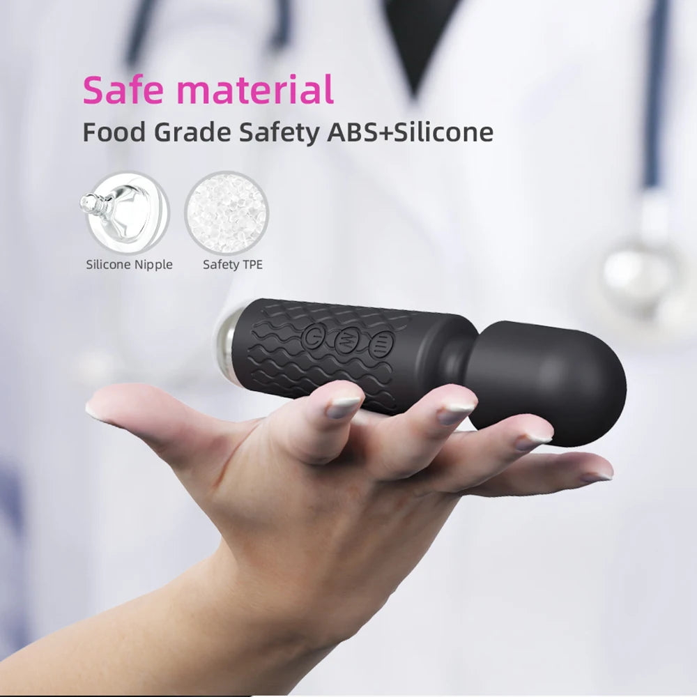 20-Speed Powerful AV Magic Wand – Clitoris & G-Spot Stimulator for Women