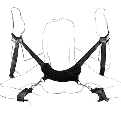 Restraints Set | Handcuffs, Neck & Ankle Cuffs Bondage Straps