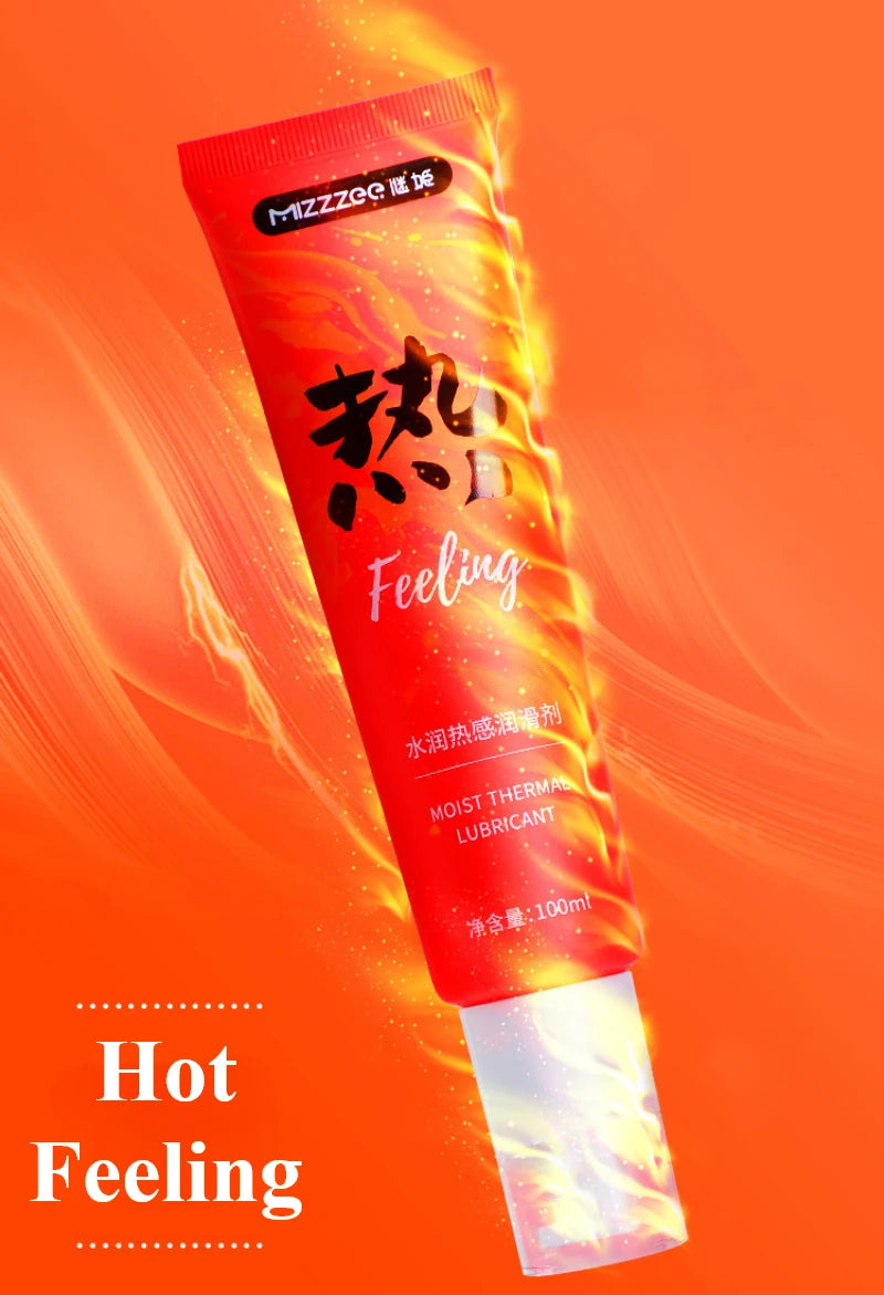 Lubrifiant à base d'eau 100 ml pour adultes, idéal pour la stimulation vaginale et anale avec sextoys. Hydratant et stimulant la sensation de froid/feu. Convient aux rapports anaux. 18+