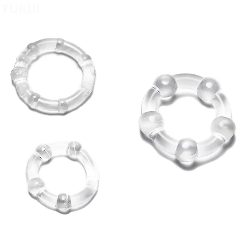 Ultimate Stamina Trio: Silicone Cock Rings Set