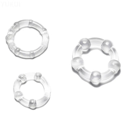 Ultimate Stamina Trio: Silicone Cock Rings Set