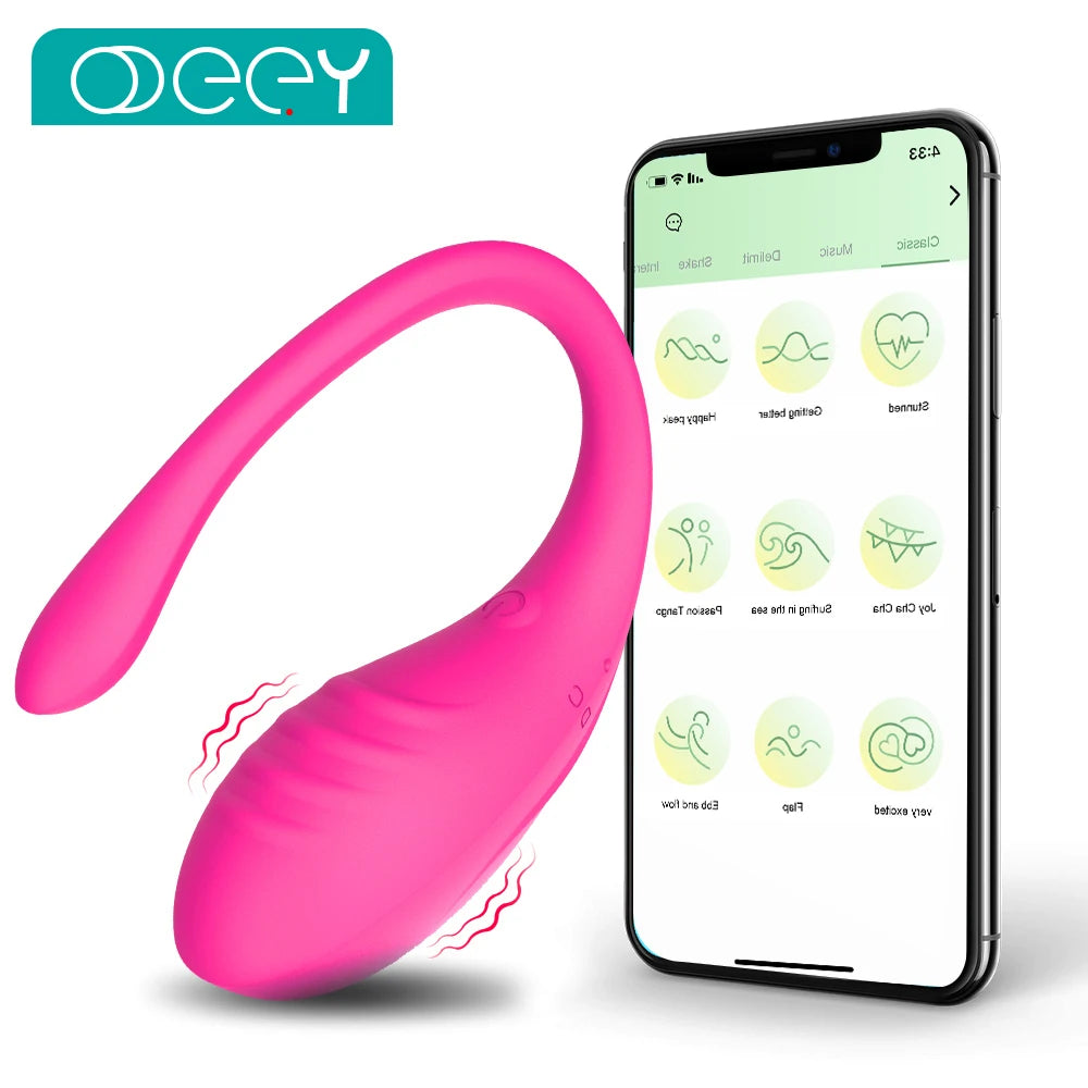 Vaginal Vibrator: 9-Speed App-Wearable Vibrator for Couples