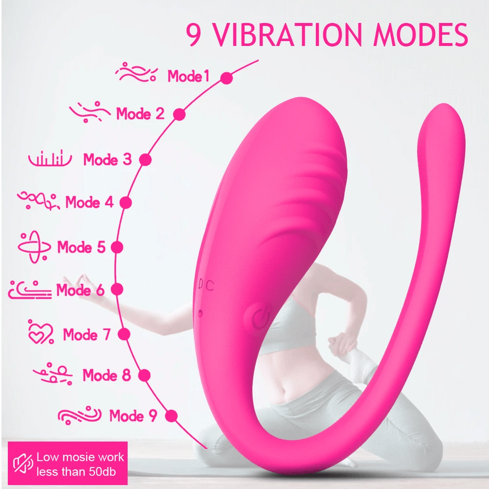 Vaginal Vibrator: 9-Speed App-Wearable Vibrator for Couples