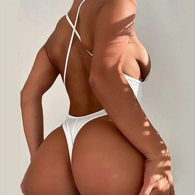 Lace Halter Micro Teddy Loungewear